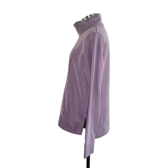 Under Armour Fleece Mock Neck Mirage Pullover Sweatshirt Women's Size S Purple - Picture 5 of 12